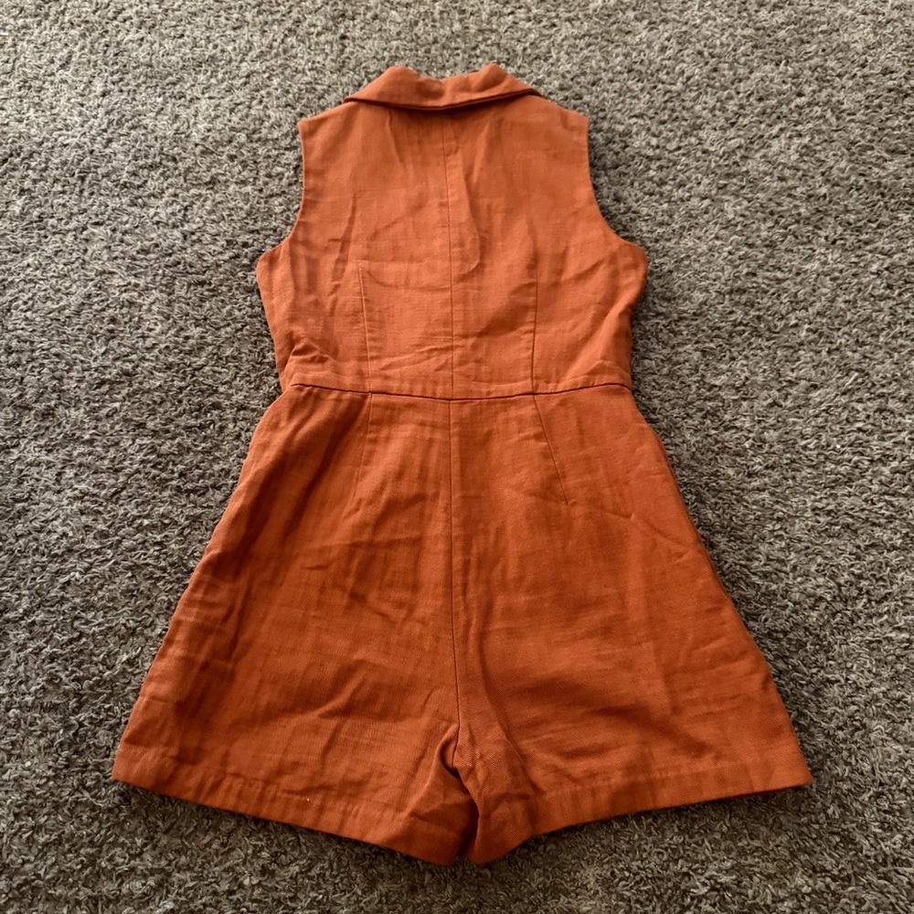 Steve Madden Terracotta Sleeveless Romper - Picture 2 of 6